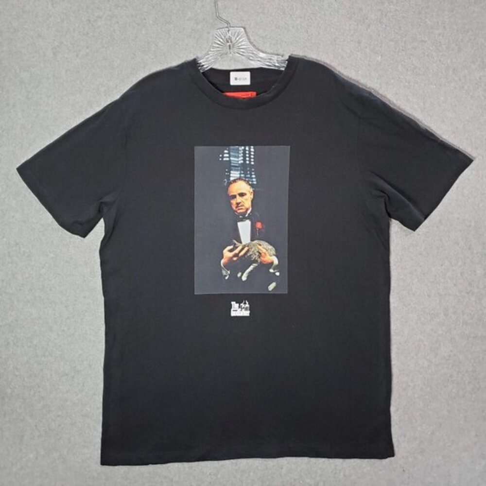 The Godfather x Shoe Palace Men Shirt Large Black‎ Mafia Movie Graphic Tee